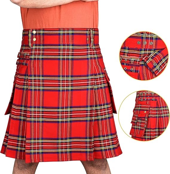 Royal Stuart tartan utility kilt